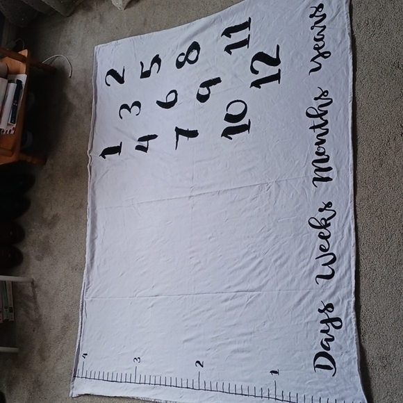 DOTBOXED BABY MILESTONE  BLANKET - Picture 1 of 5